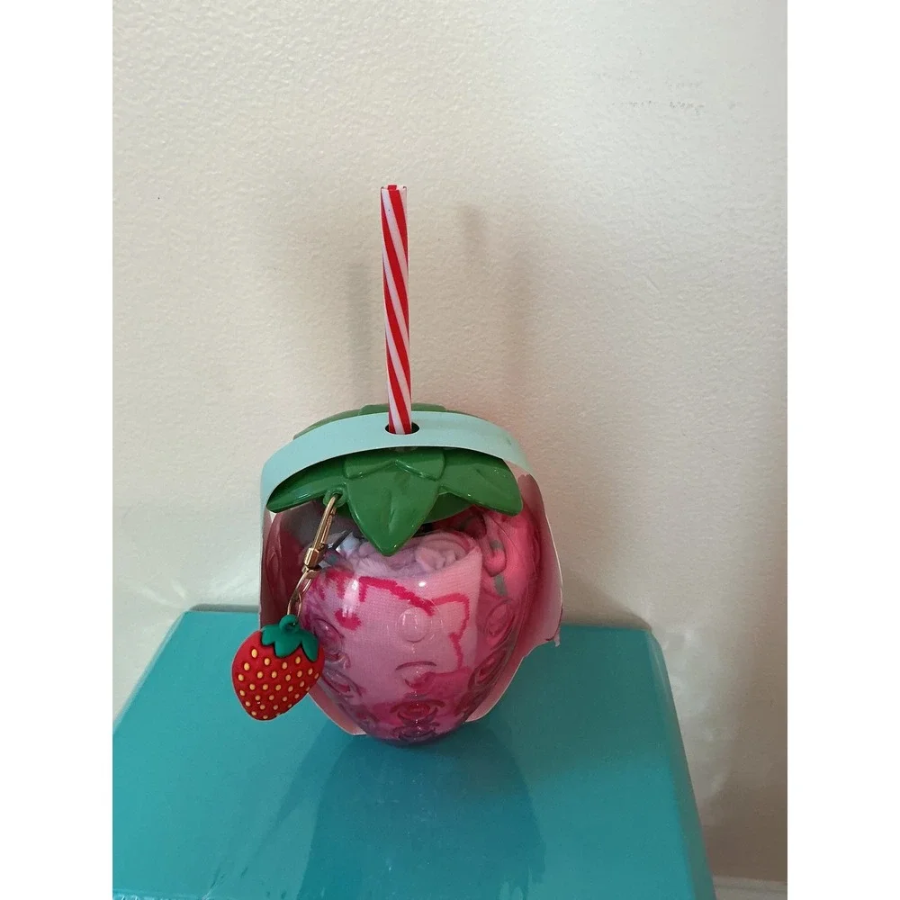 Hello Kitty Strawberry Cup with Socks and Hello Kitty Soap Dispenser‎ Set